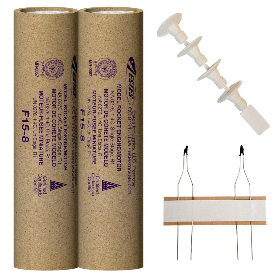 F15-8 29mm Model Rocket Engines (2pk)