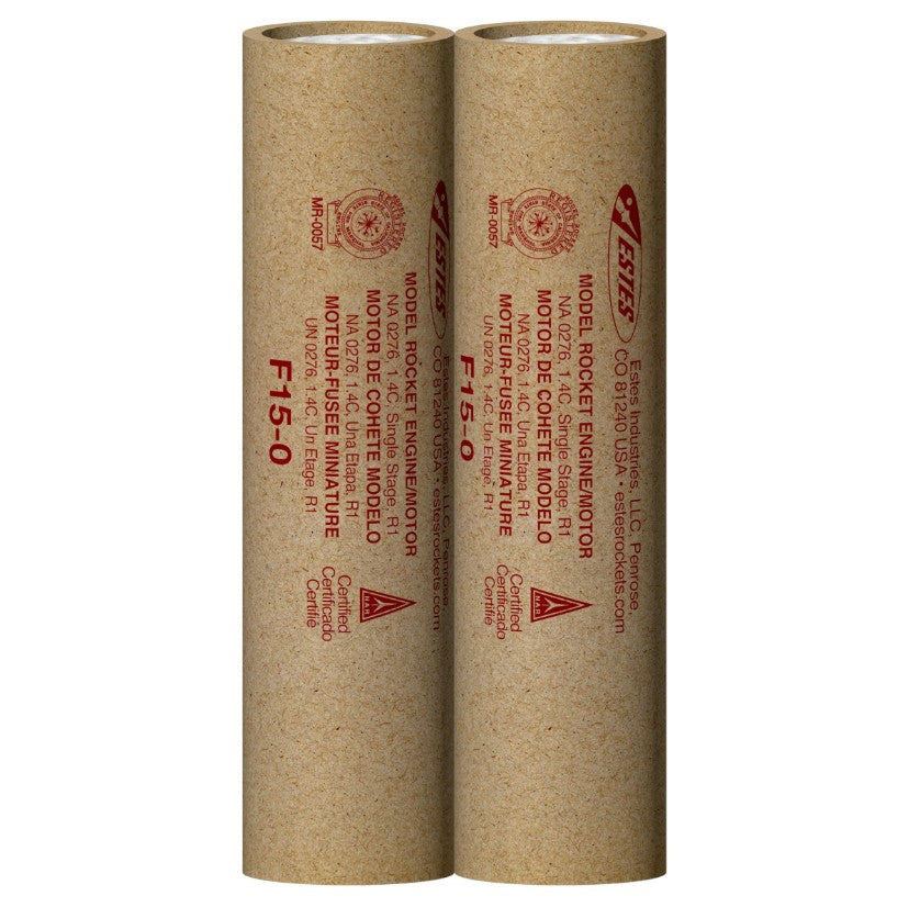 F15-0 29mm Model Rocket Engines (2pk)