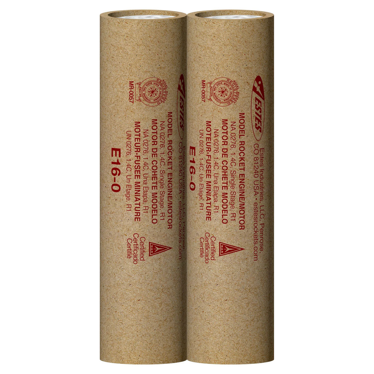 E16-0 29mm Model Rocket Engines (2pk)