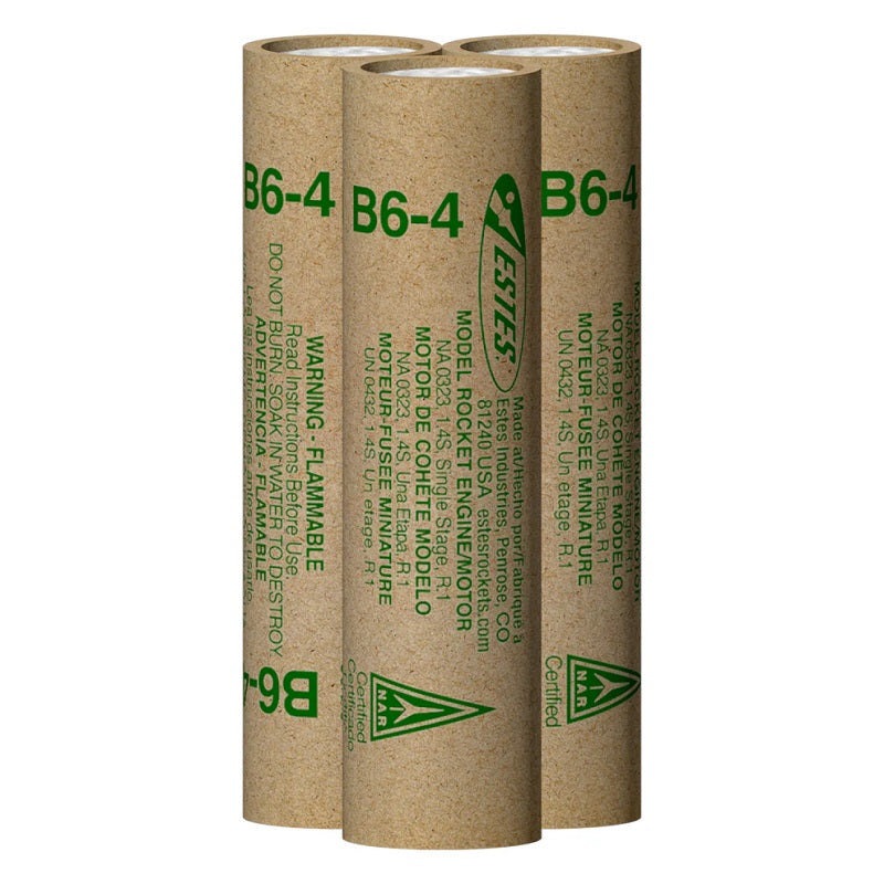 B6-4 Model Rocket Engine FP (Flight Pack)