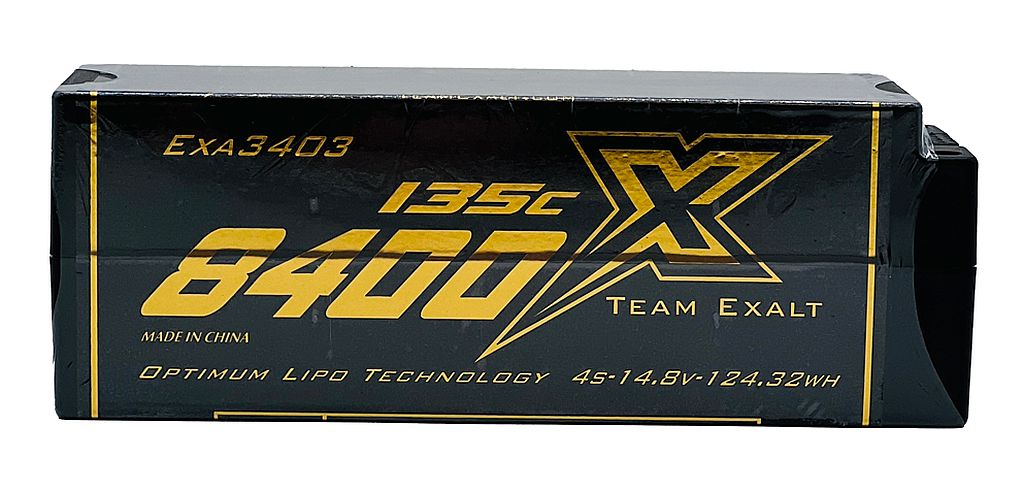 4S 14.8V 8400MAH 135C Stick w/5mm Bullets, X-Rated LiPo Battery Series
