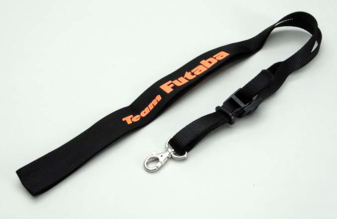 Team Futaba Strap, Black & Orange Neck Strap