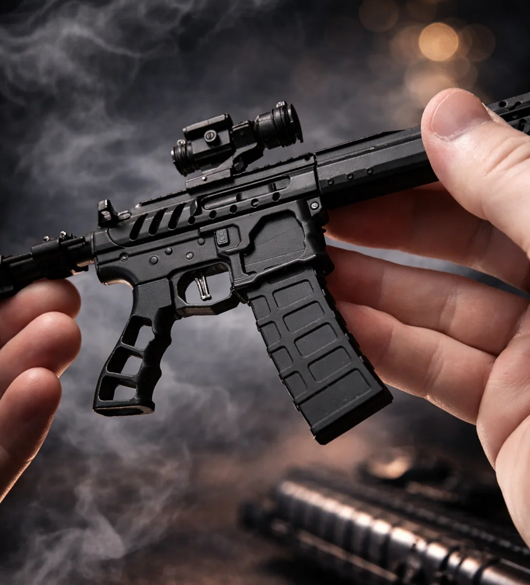 1/3 Scale Diecast AR15 Skeleton Model, Black