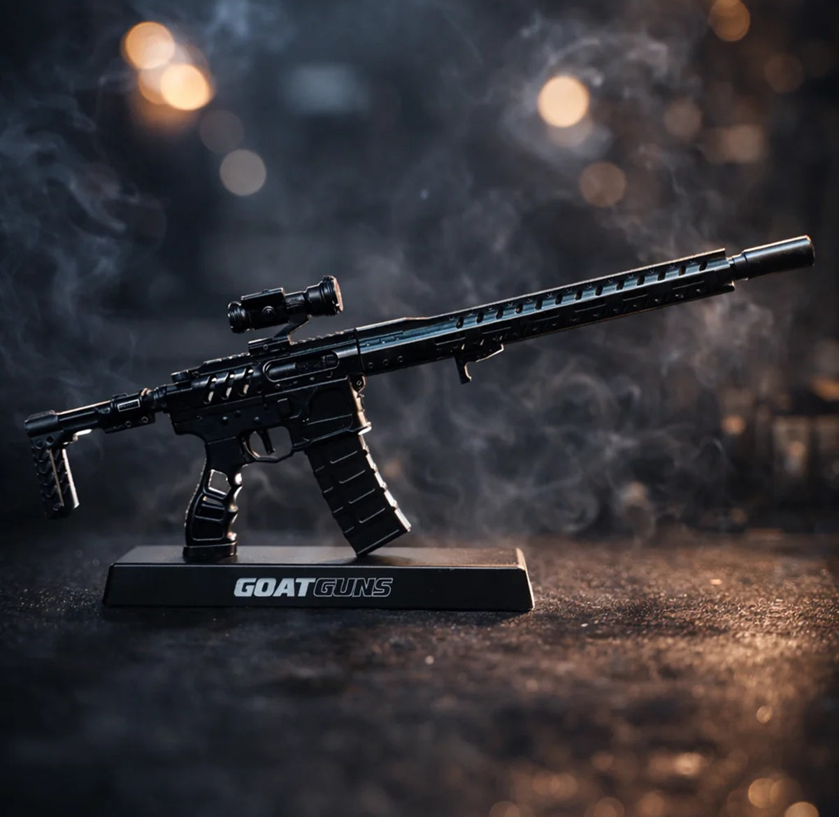 1/3 Scale Diecast AR15 Skeleton Model, Black