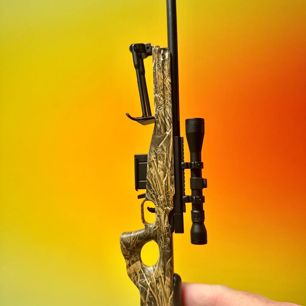 1/4 Scale Die Cast Sniper Rifle Model, Camo