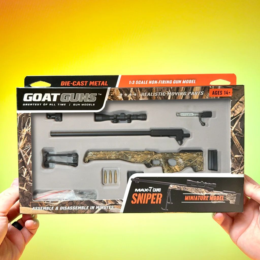 1/4 Scale Die Cast Sniper Rifle Model, Camo