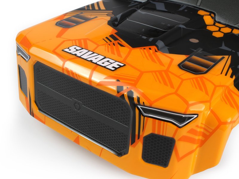 GTXL-6 Kingcab Painted Truck Body (Orange/Black)