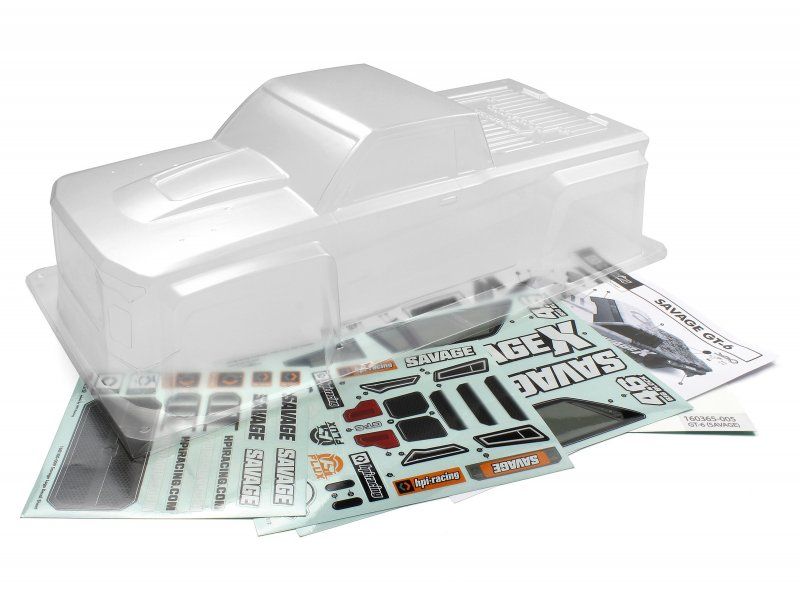 GT-6 Sportcab Clear Truck Body (Savage)