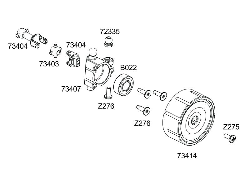 Differential Pinion Gear Micro RS4 / Micro Drift