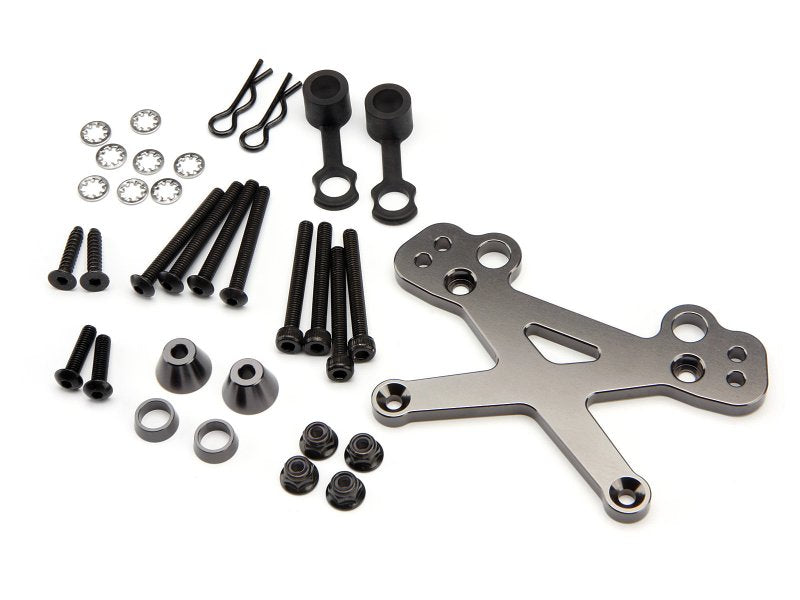 Heavy Duty Front Aluminium Shock Mount (7075/Gunmetal)