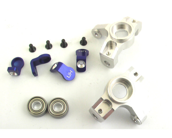 Silver Aluminum Front Steering Knuckles
