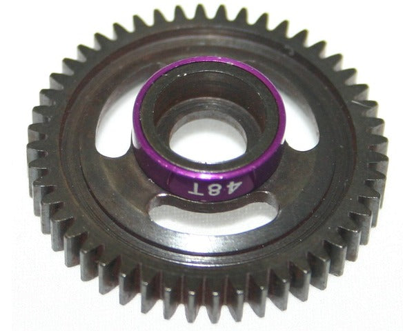 Steel Spur Gear, 48 Tooth, Purple, for Traxxas 1/16 Scale
