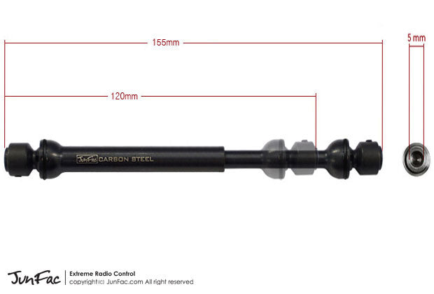 Hardened Universal Shaft for Axial SCX10 II Kit