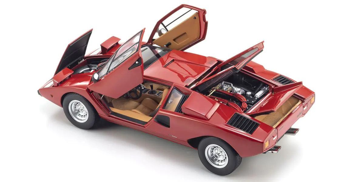 1/18 LAMBORGHINI COUNTACH LP400 (RED) Diecast Model