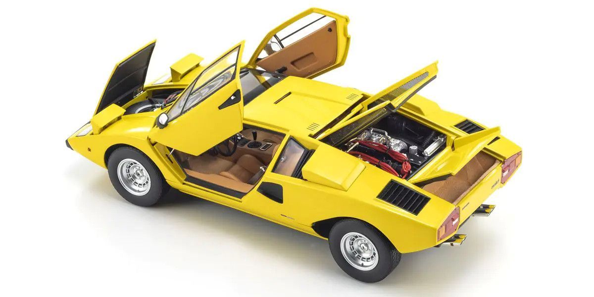 1/18 LAMBORGHINI COUNTACH LP400 (YELLOW) Diecast Model