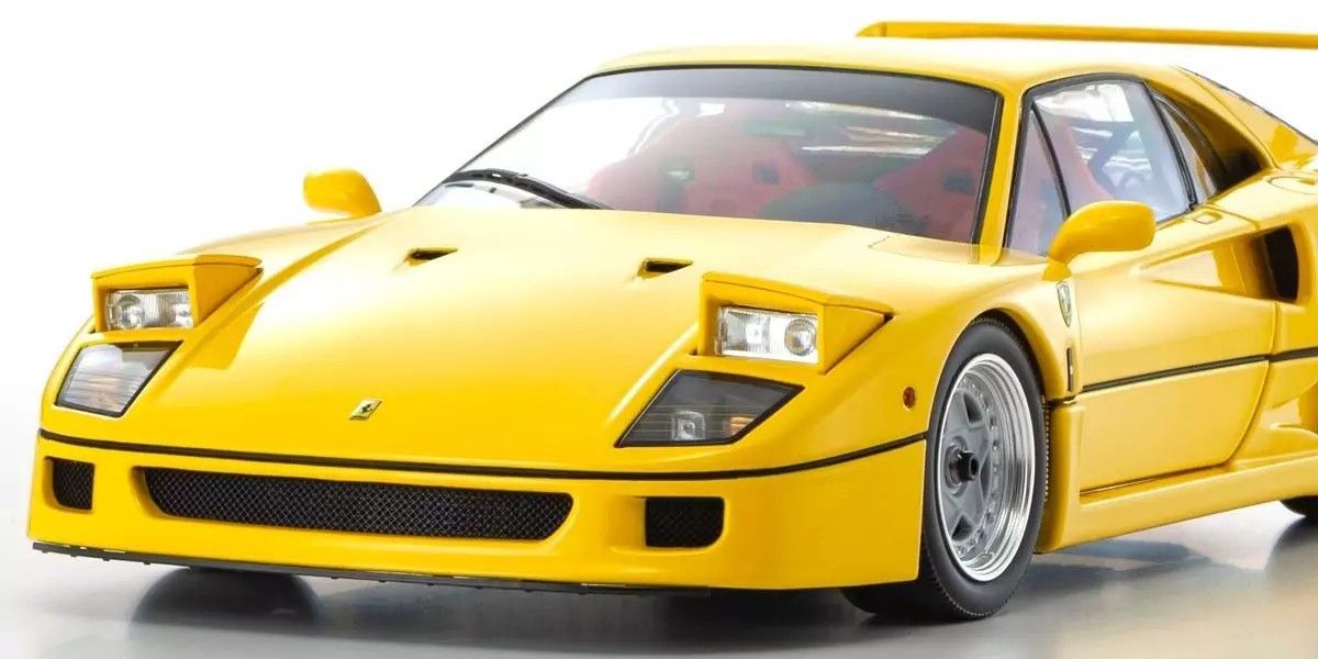 1/18 FERRARI F40 (YELLOW) Diecast Model