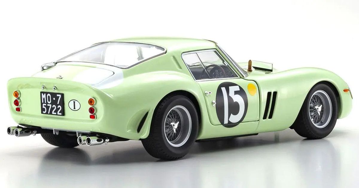 1/18 Ferrari 250GTO 1962 Good Wood #15 (Light Green) Diecast
