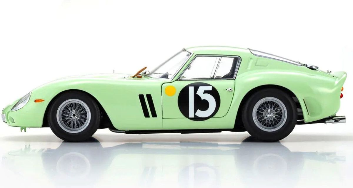 1/18 Ferrari 250GTO 1962 Good Wood #15 (Light Green) Diecast