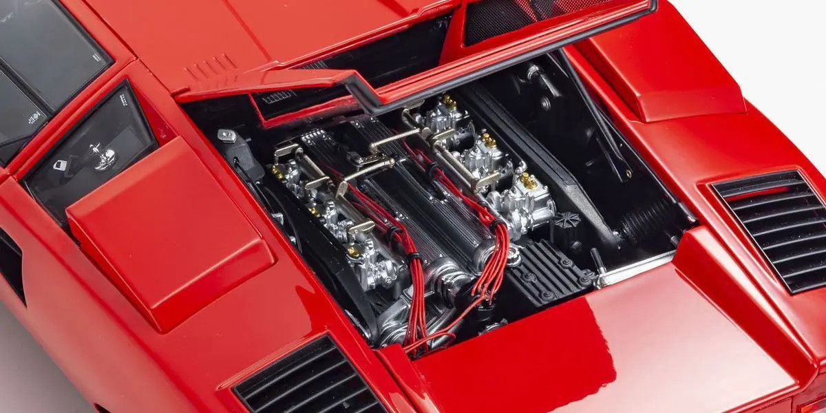 1/12 Lamborghini Countach LP400 (Red) Diecast Model