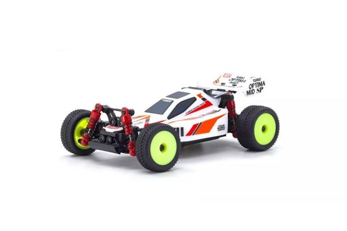 Mini-Z Buggy Turbo Optima Mid Special White
