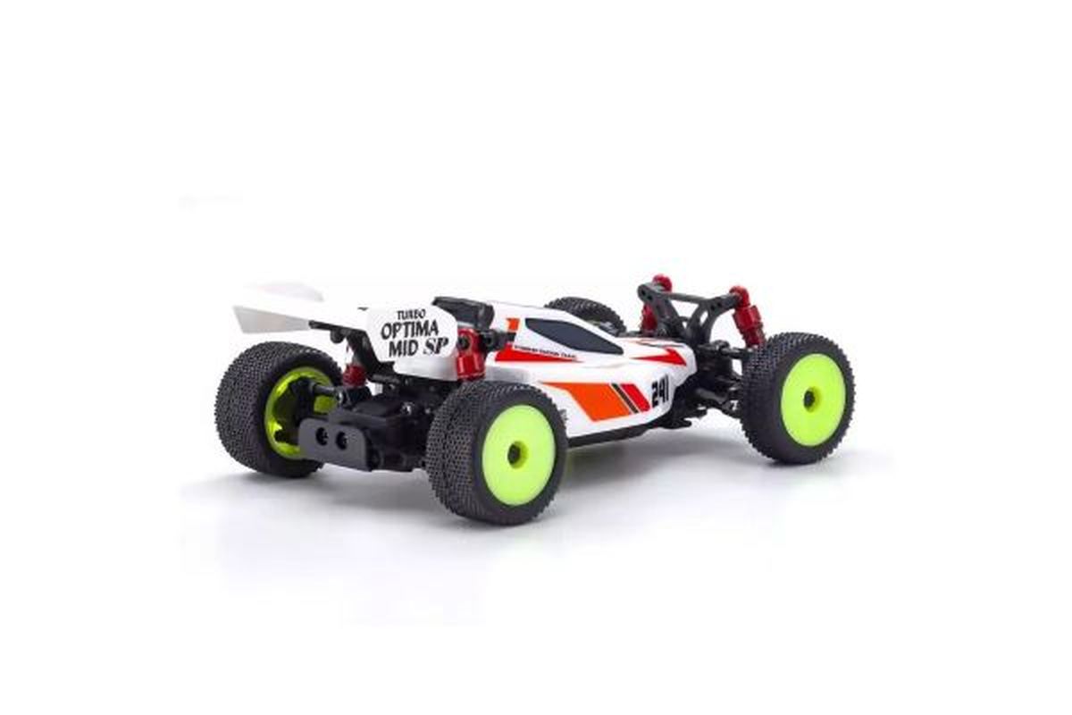 Mini-Z Buggy Turbo Optima Mid Special White