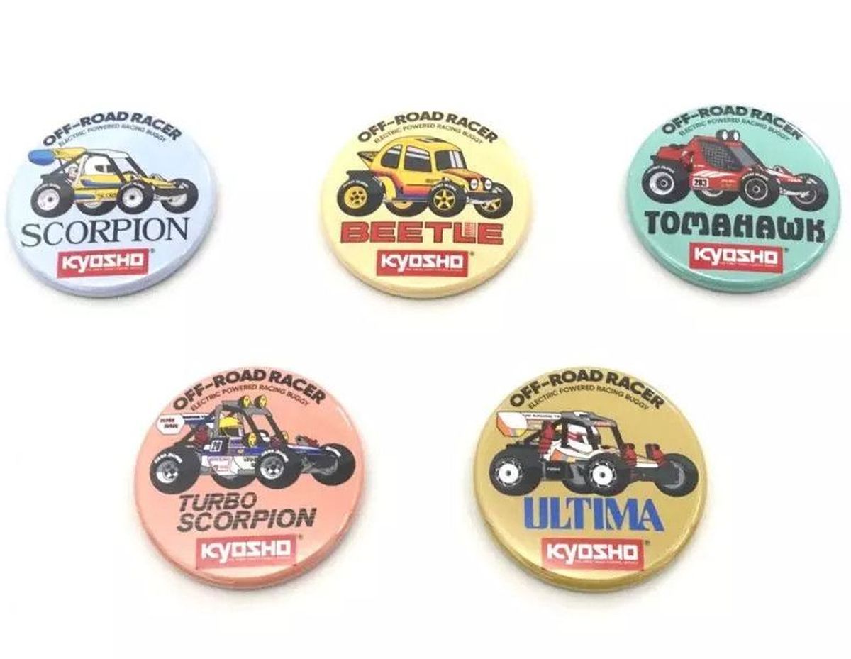 Vintage Buggy Badge 2WD Series Assortment (5 Types)