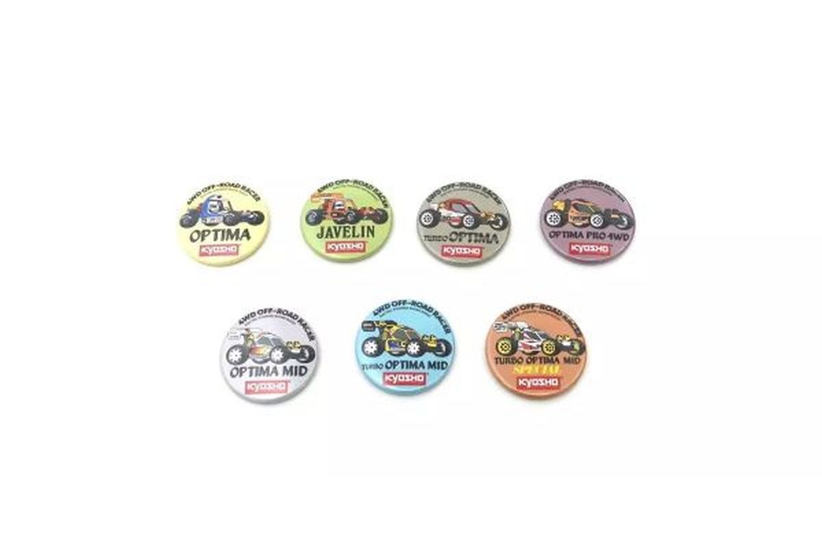 Vintage Buggy Badge 4WD Series Assortment (7 Types)