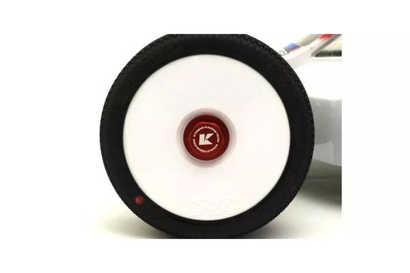 Wheel Nut (Red / 4pcs / Flange Cap / Serration)