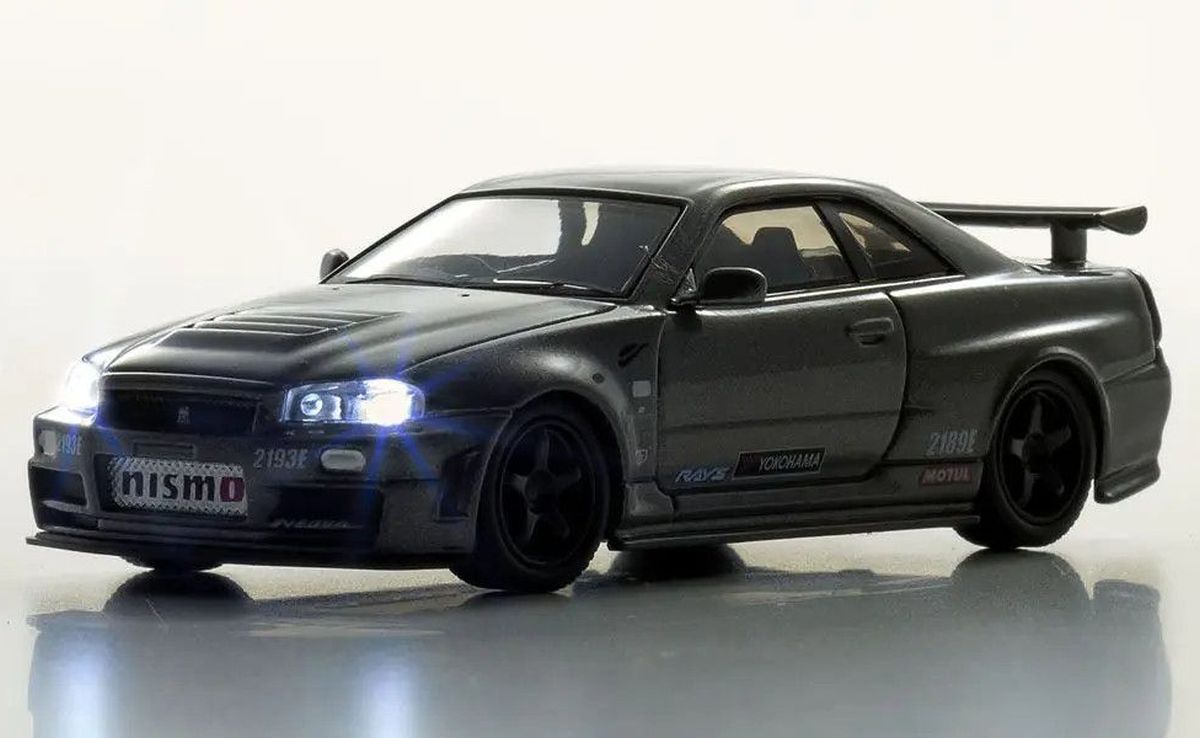 MOTN 1/64 Nissan Skyline R34 GT-R Nismo CRS Ver. with LED