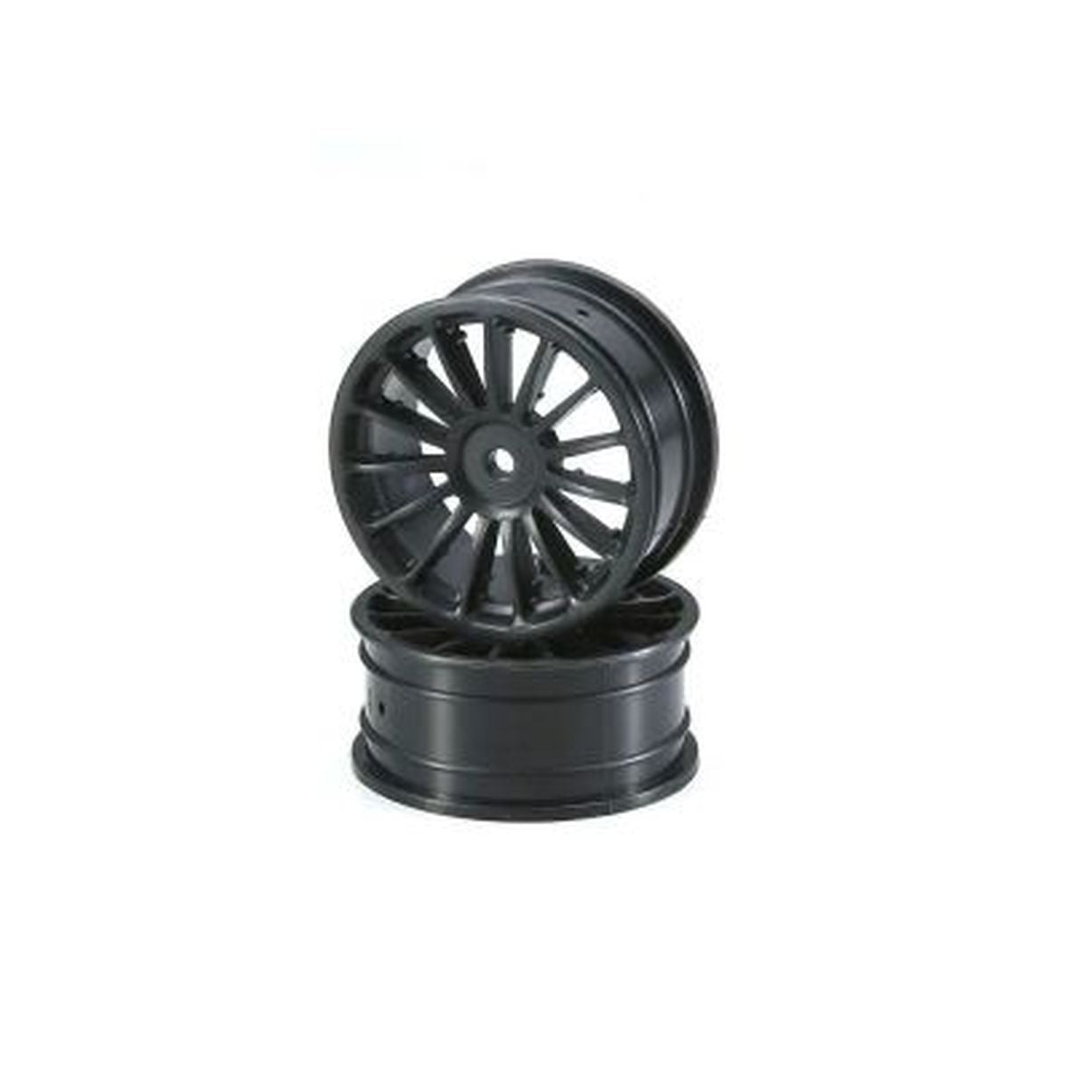 Wheel (15-Spoke/Black/24mm/2pcs)