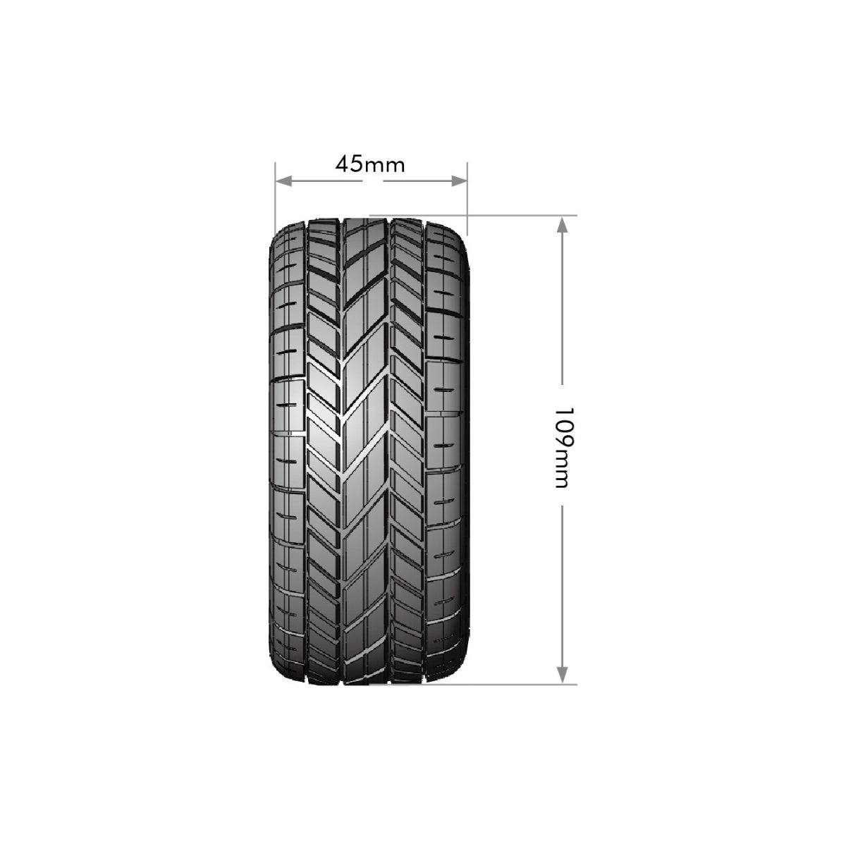 SC-Rocket M Oval Track 1/10 Short Course Tires, Unmounted