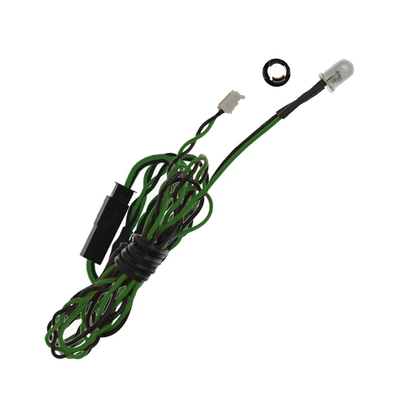 Extended Length 5mm Green Airplane LED, 39" Wire Length
