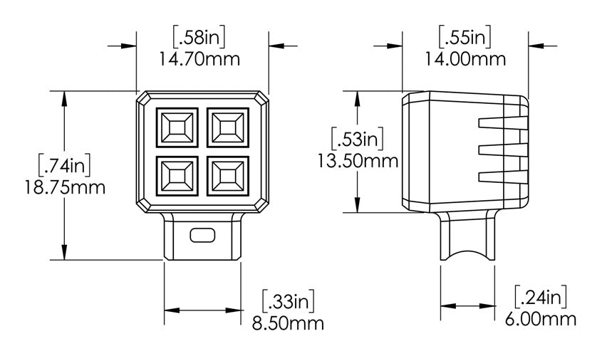 SP4 Light Pods White (2 High Brightness Pods/pkg)