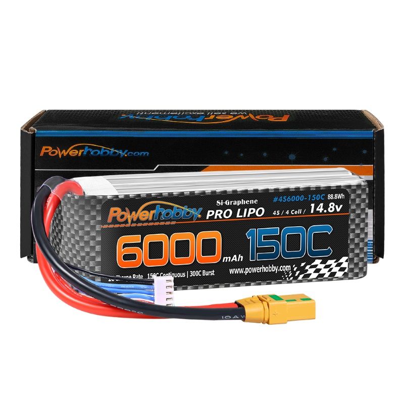 4S 14.8V 6000MAH 150C-300C w/ Extreme
