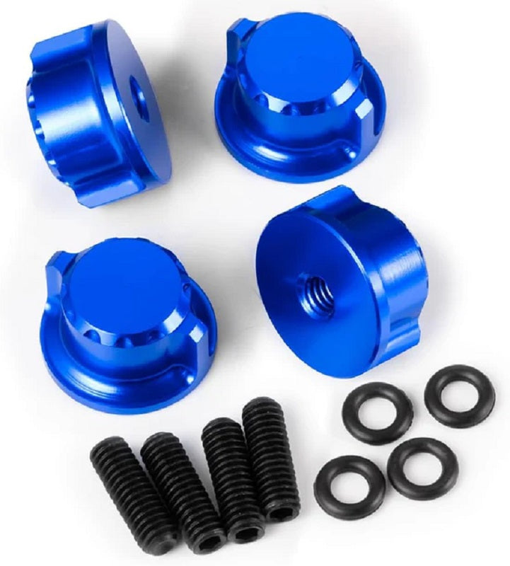 Aluminum Body Mount Thumb Screws Nuts, Blue, for Traxxas