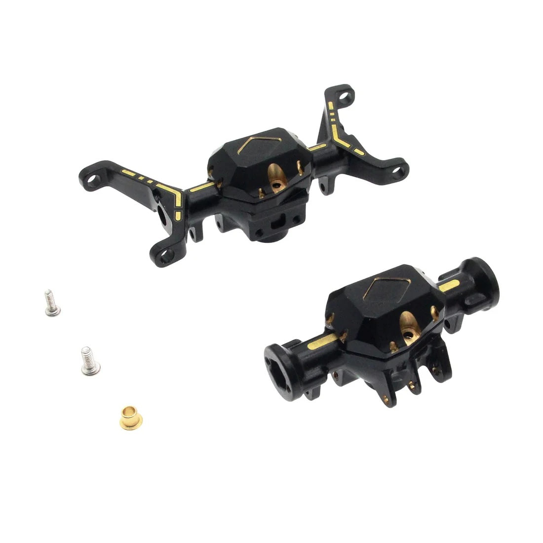Brass Front & Rear Portal Axle Housings Set for Redcat
