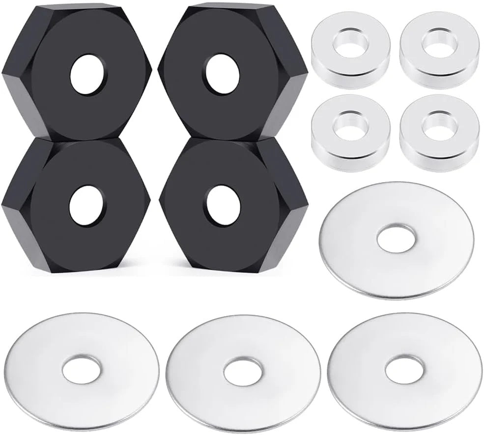 Aluminum 14mm to 17mm Wheel Hex Hub Adapters (4)