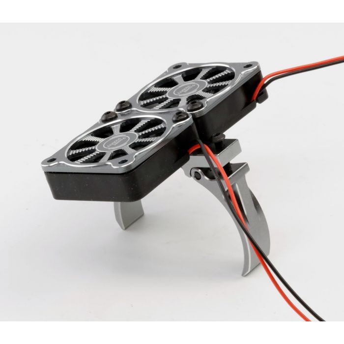 1/8 Aluminum Heatsink 40mm Dual High Speed Cooling Fans