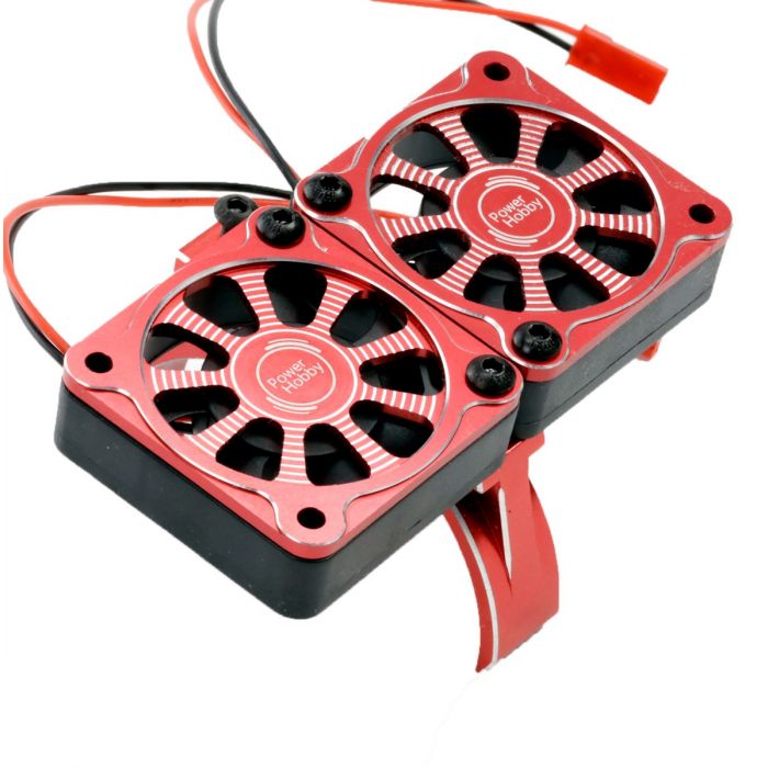1/8 Aluminum Heatsink 40mm Dual High Speed Cooling Fans
