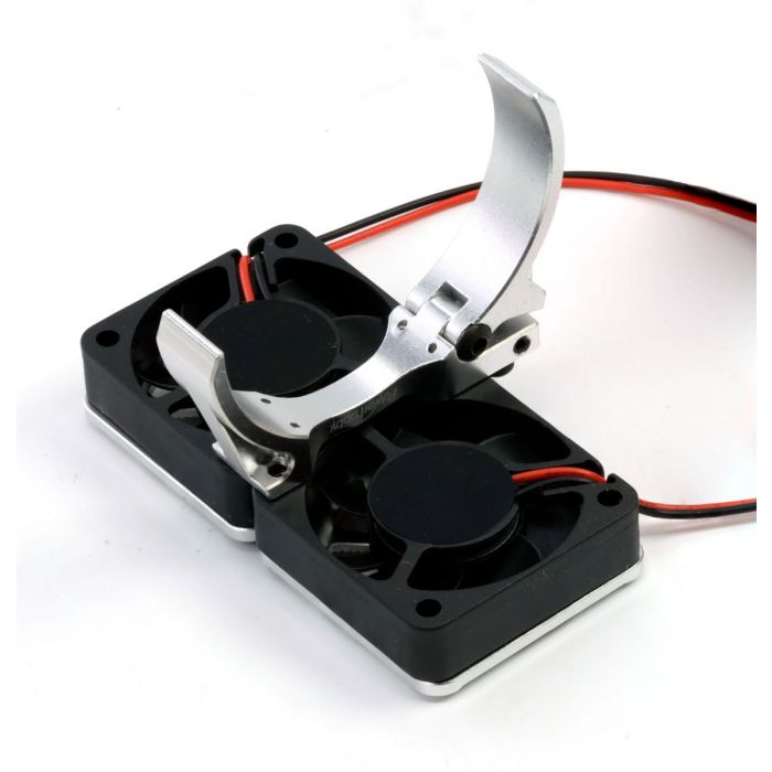 1/8 Aluminum Heatsink 40mm Dual High Speed Cooling Fans