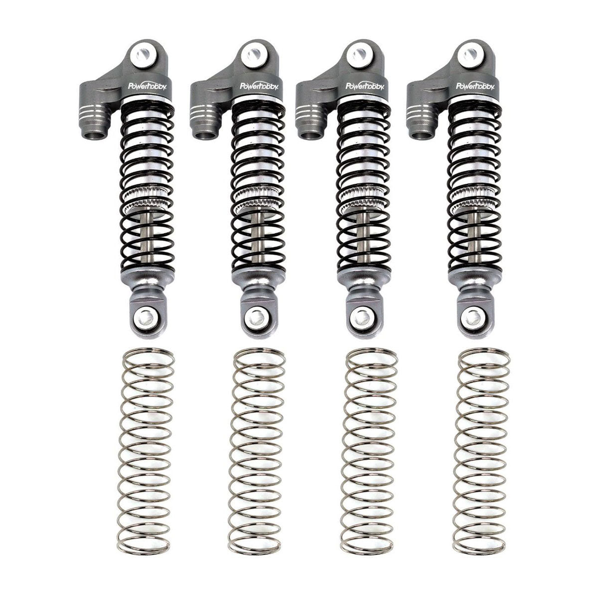 Aluminum 51mm Long Travel Shocks, Grey, for Traxxas
