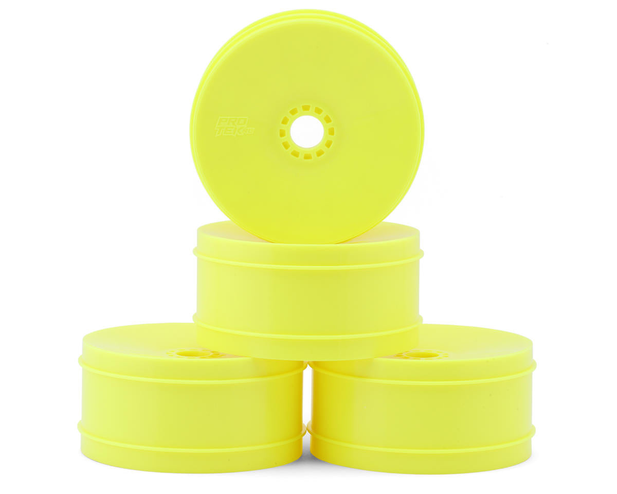 ProTek RC 83mm Concave 1/8 Buggy Wheels (Yellow) (4)