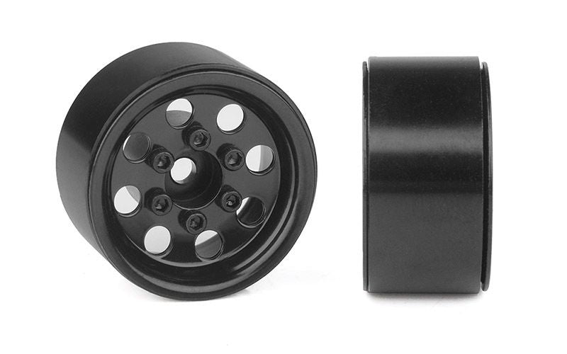 Stamped Steel 1.0" Pro8 Beadlock Wheels, Black