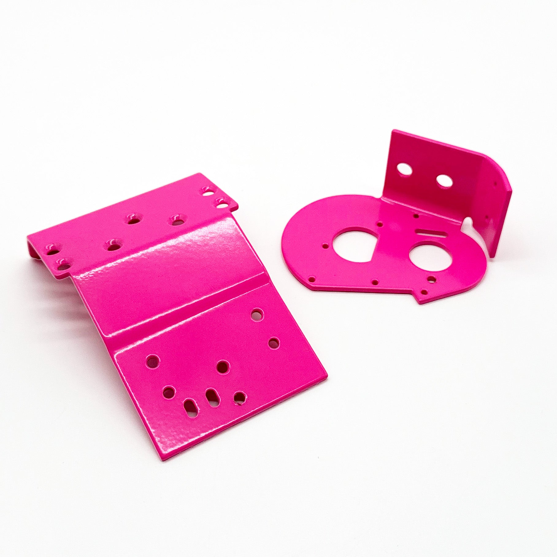 Authentic RC10 Chassis - Powdercoated in Retro Pink