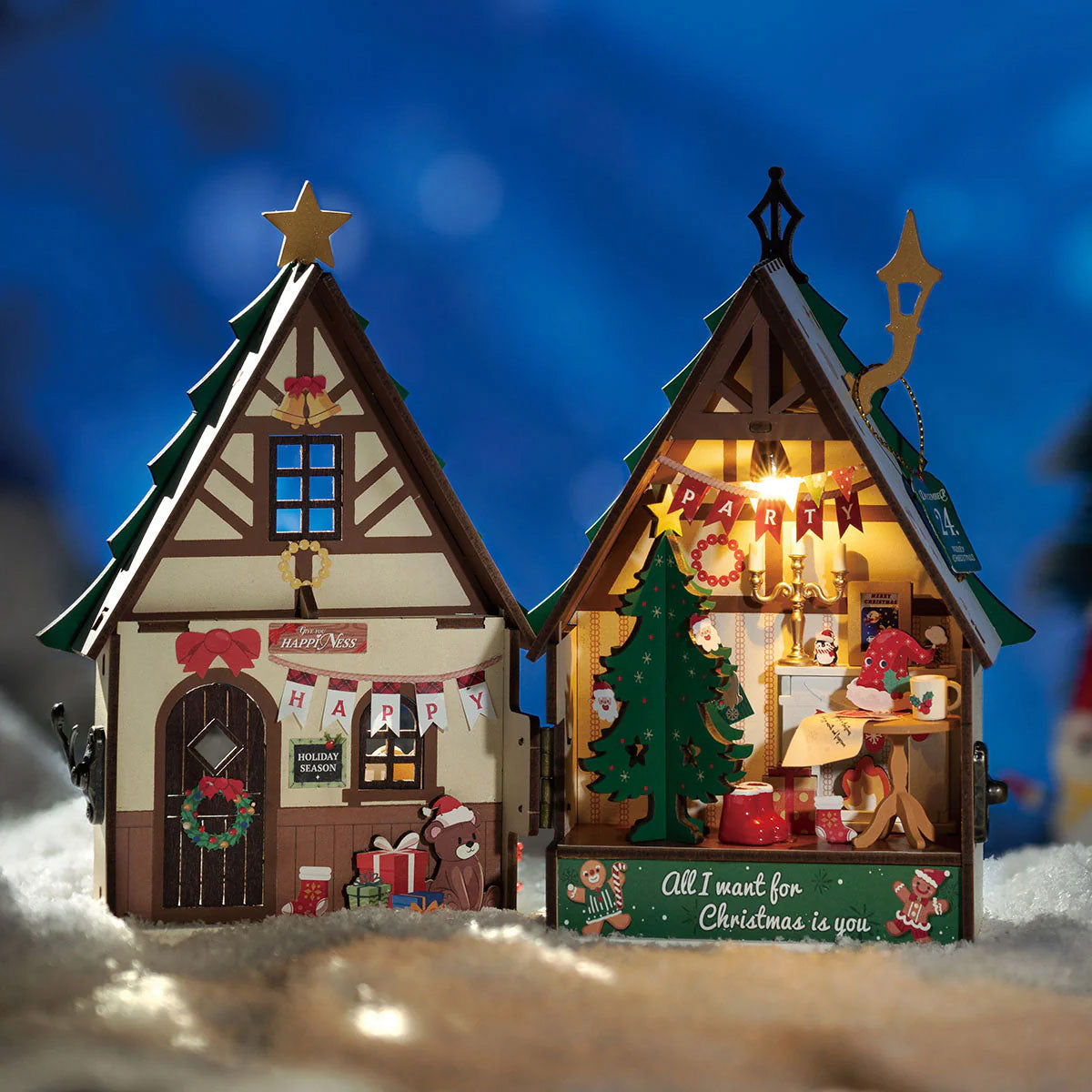 Twinkling Christmas House, Super Mini Houses -