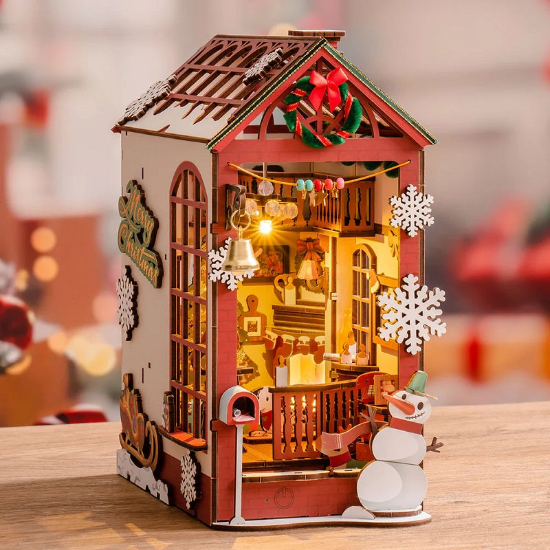 Christmas Indoor Scene DIY Book Nook