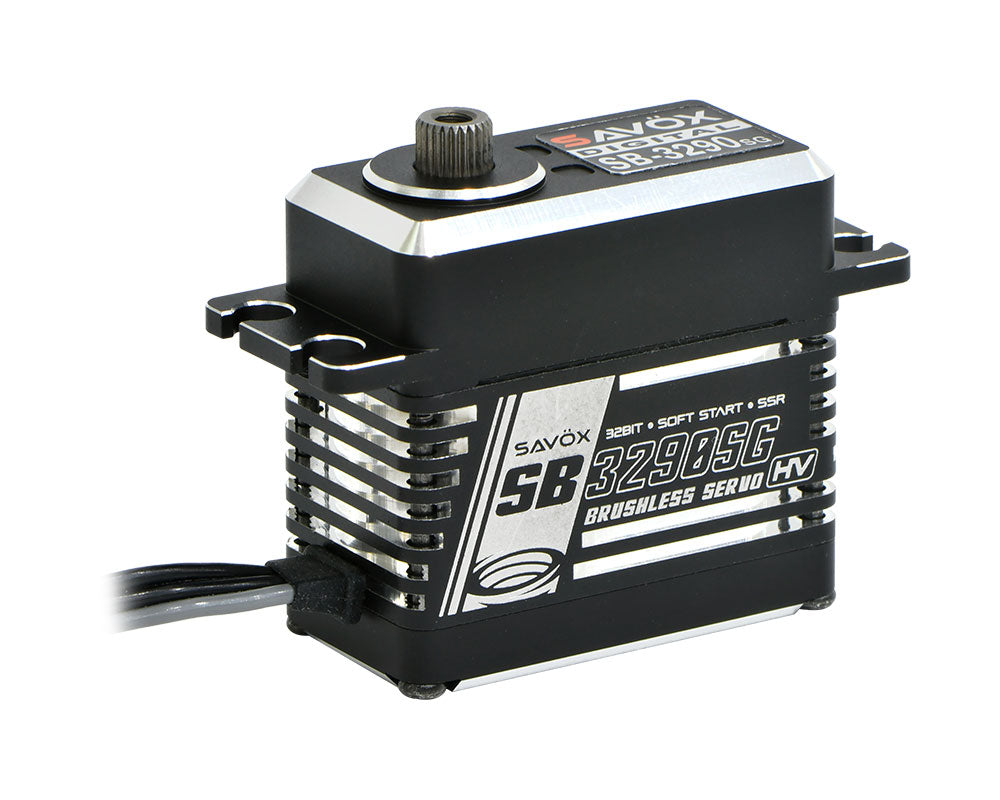 High Torque, High Voltage Brushless Servo, Black