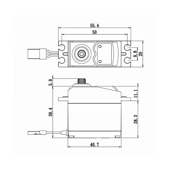 Standard Digital Servo 0.19sec / 145oz @ 6.0V