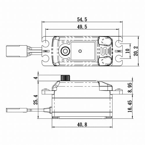 High Voltage Coreless Low Profile Digital Servo 0.085sec