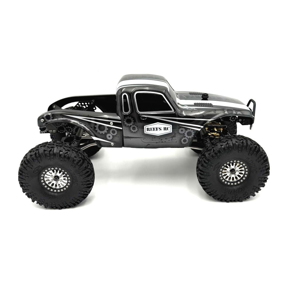 Clear "PLAGUE" 1/10th Crawler CompBody Set w/Stickers & Mask